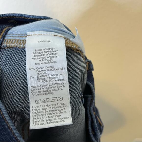 Madewell Kick Out Crop Jeans Colleton Wash Dark Wash Women’s Size 30 - Picture 5 of 6